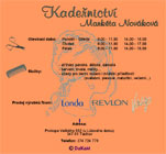 Kadenictví Markéta Nováková, Tachov